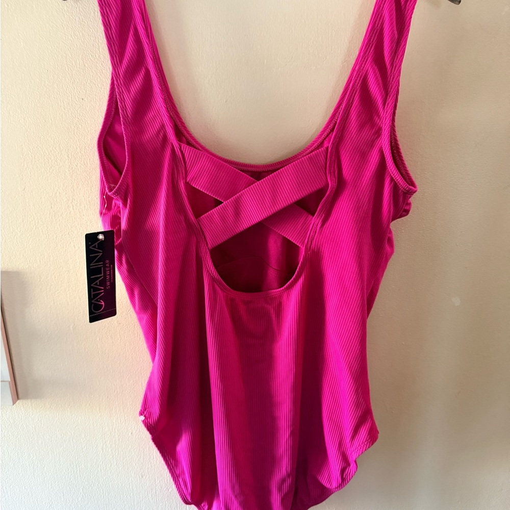 Catalina Fuchsia Swimsuit - Picture 5 of 7